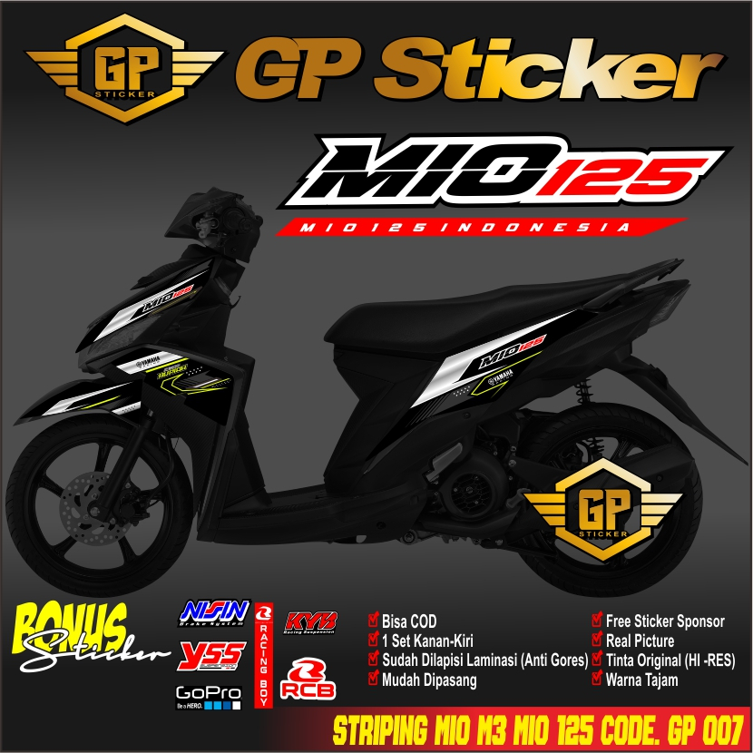 Stiker Mio M3 Decal Striping Mio M3 / Mio Z / Mio 125 RCB 007
