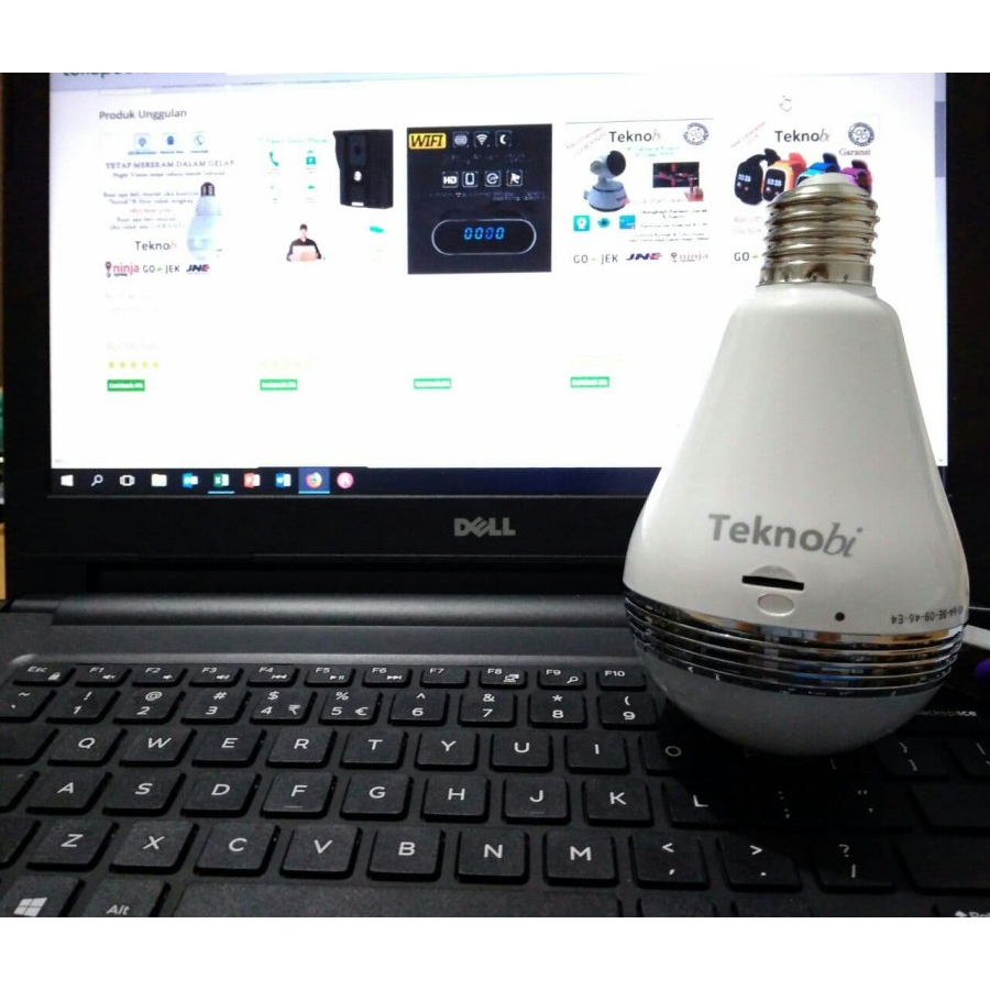 KAMERA CCTV LAMPU BOHLAM WIFI HANDPHONE CAMERA PENGINTAI MINI TERSEMBUNYI LAMP SPY CAM IP OUTDOOR TANPA KABEL JS82