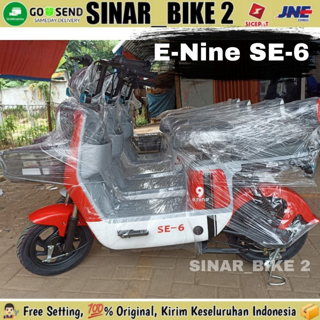 Sepeda Listrik E-Nine SE-6 350 Watt Electric  E-Bike