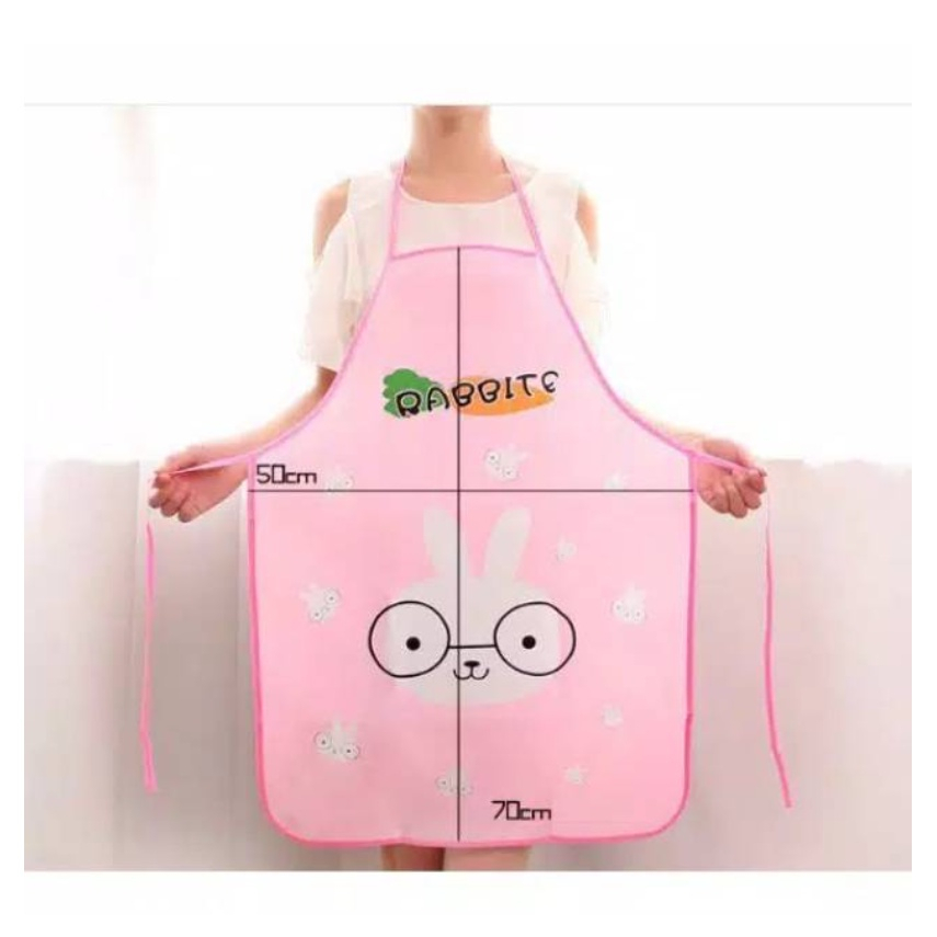 TGM - Celemek Dapur Apron Masak Anti Air Celemek Motif Karakter Kartun Waterproof Korean Apron