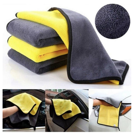 Kain Lap Microfiber Serbaguna 30x30cm Kain Lap Mobil Motor 2 Sisi Multifungsi