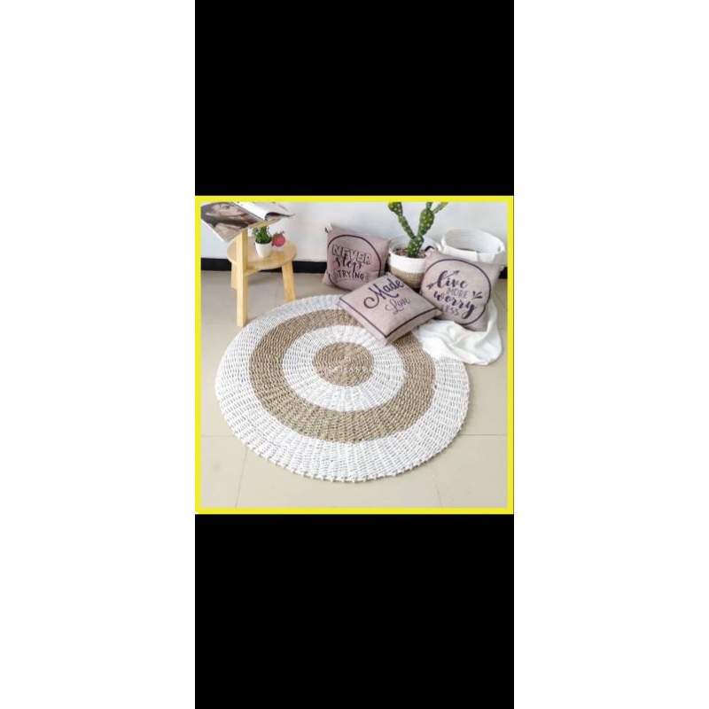 rug anyaman seagrass/karpet anyaman/karpet bulat