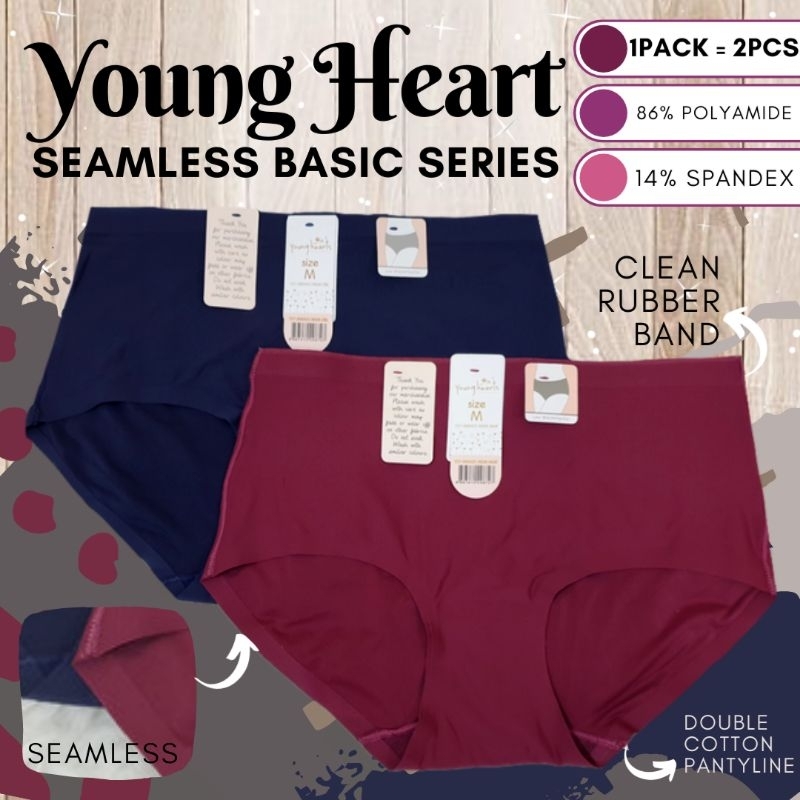Young heart panty seamless basic series/young heart/ celana dalam wanita branded
