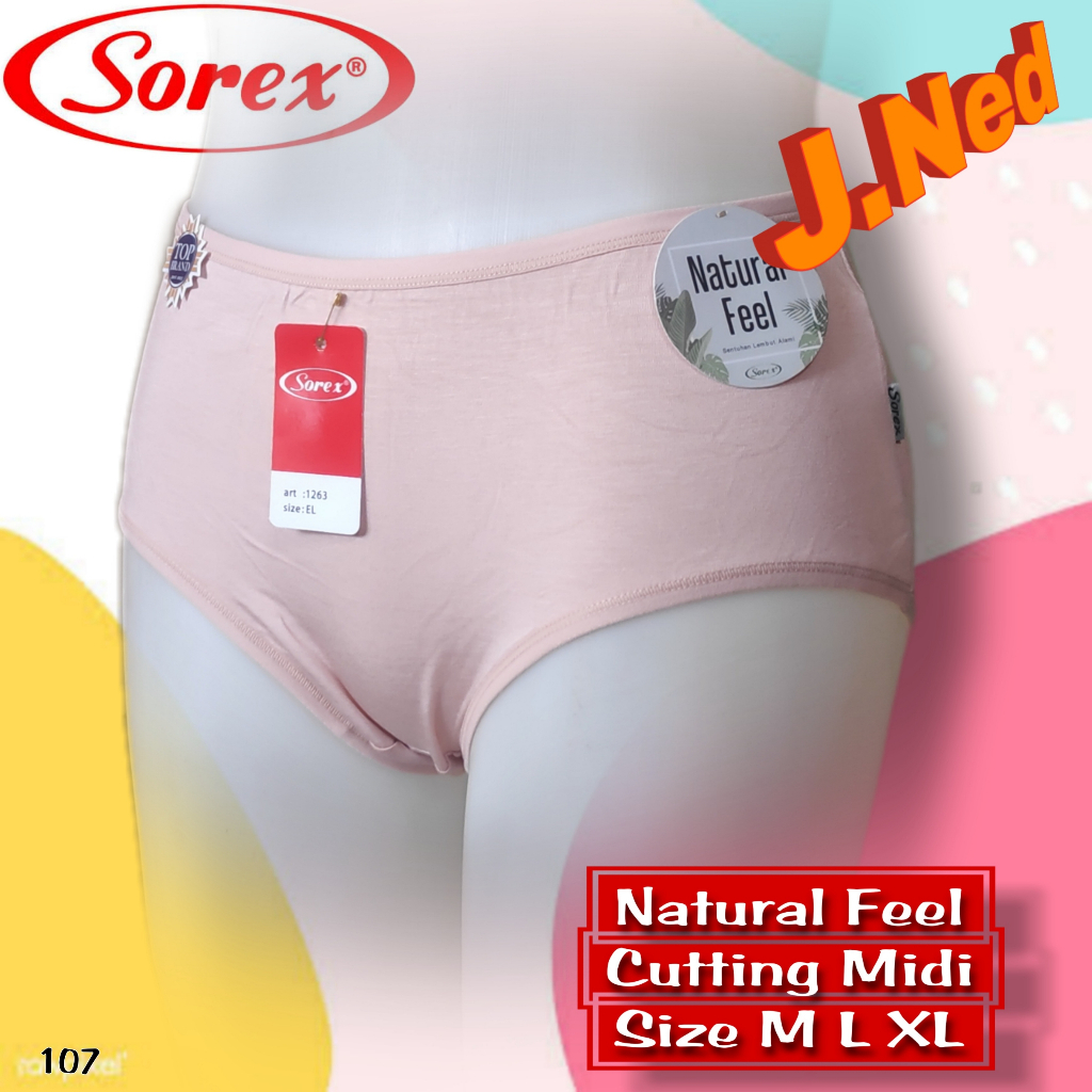 J107  SOREX CELANA DALAM WANITA DEWASA NATURAL SIZE M - XXL