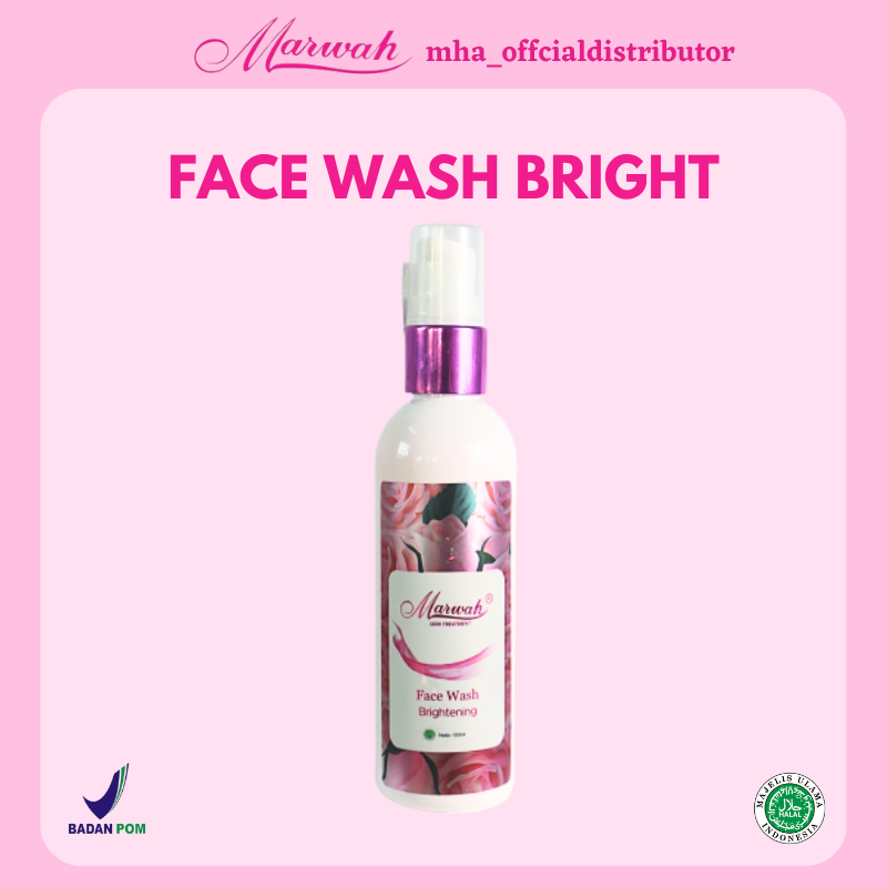 Facial Wash Brightning Marwah Eceran Untuk Paket Bright, Platinum, Anti Aging, Anti Aging Spesial