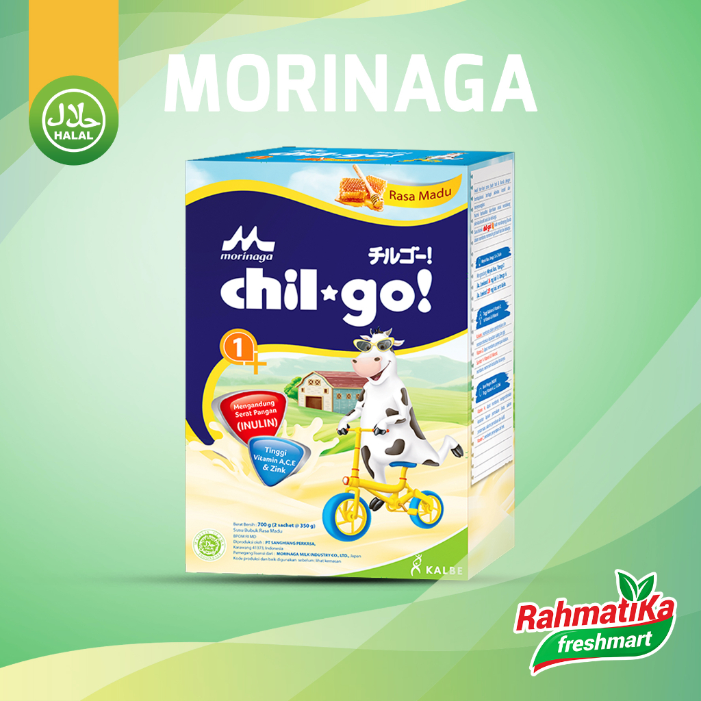 Morinaga Chil Go 1+ Susu Bubuk Rasa Madu 700g (2 sachet @350g)