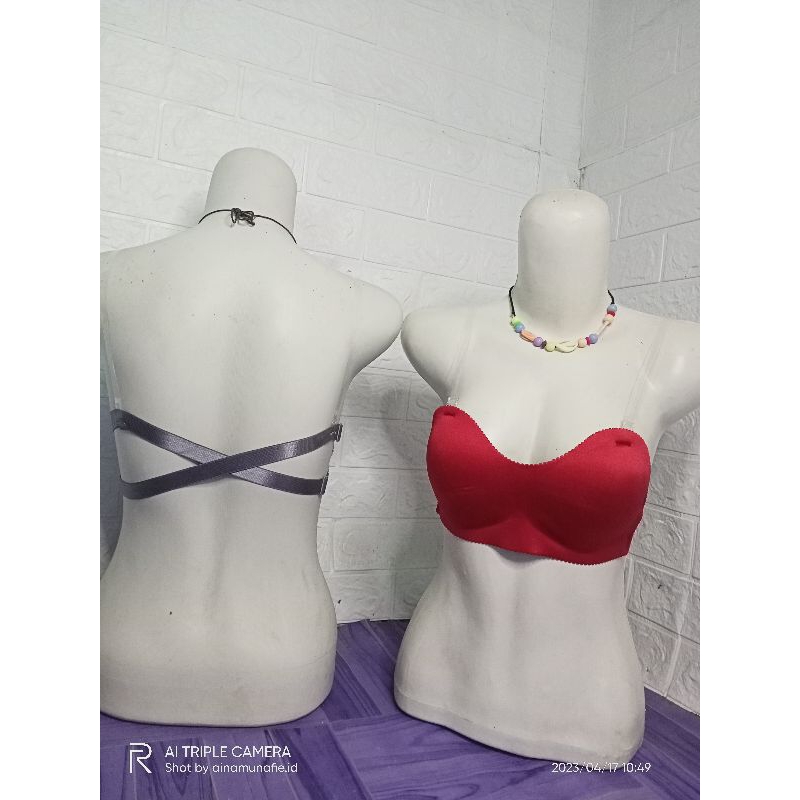 Bra Push Up korea invisible strapless tali bening BH sexy