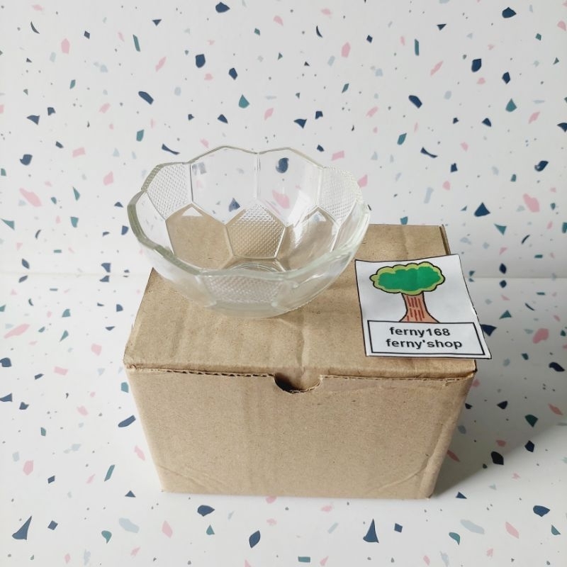 Mangkok kaca kecil mangkok kecil mangkok beling 1 set isi 6 pcs