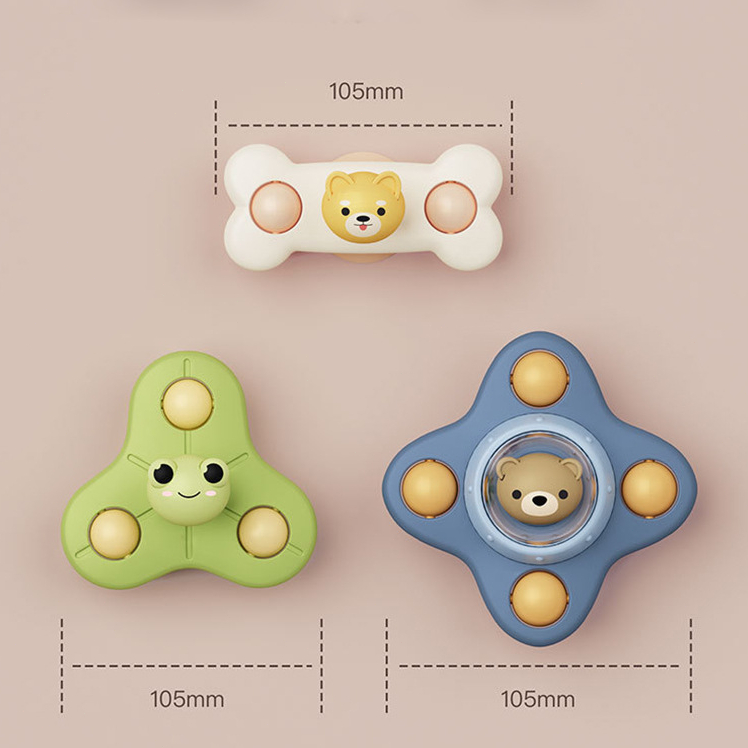 DADAWARD Mainan Fidget Spinner Anak Pop it Mainan Mandi Bayi Spinner Putar Mainan Genggam Sensor Motorik Bayi/ mainan bayi/Mainan Sensorik Hand Fidget Spinner