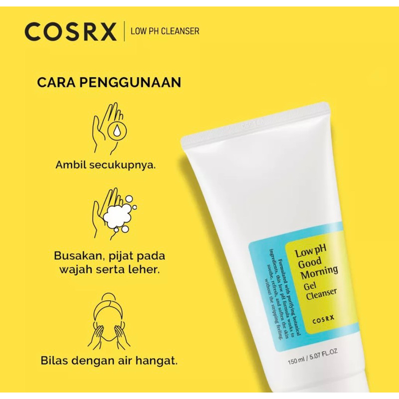 COSRX-  Low pH Good Morning Gel Cleanser // COSRX FACIAL CLEANSER GEL