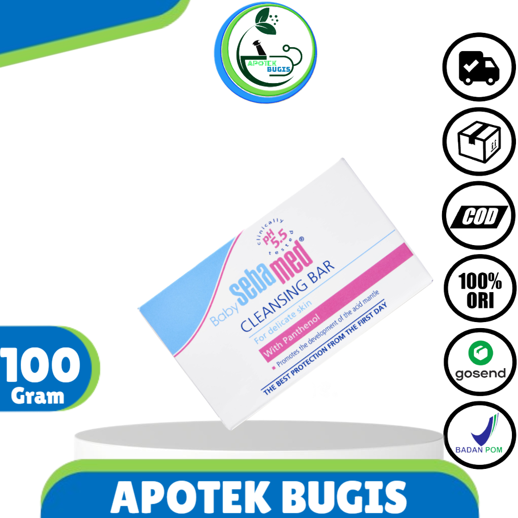 Sebamed Baby Cleansing Bar 100mg Sabun Bayi Batang Ori Original 100gr