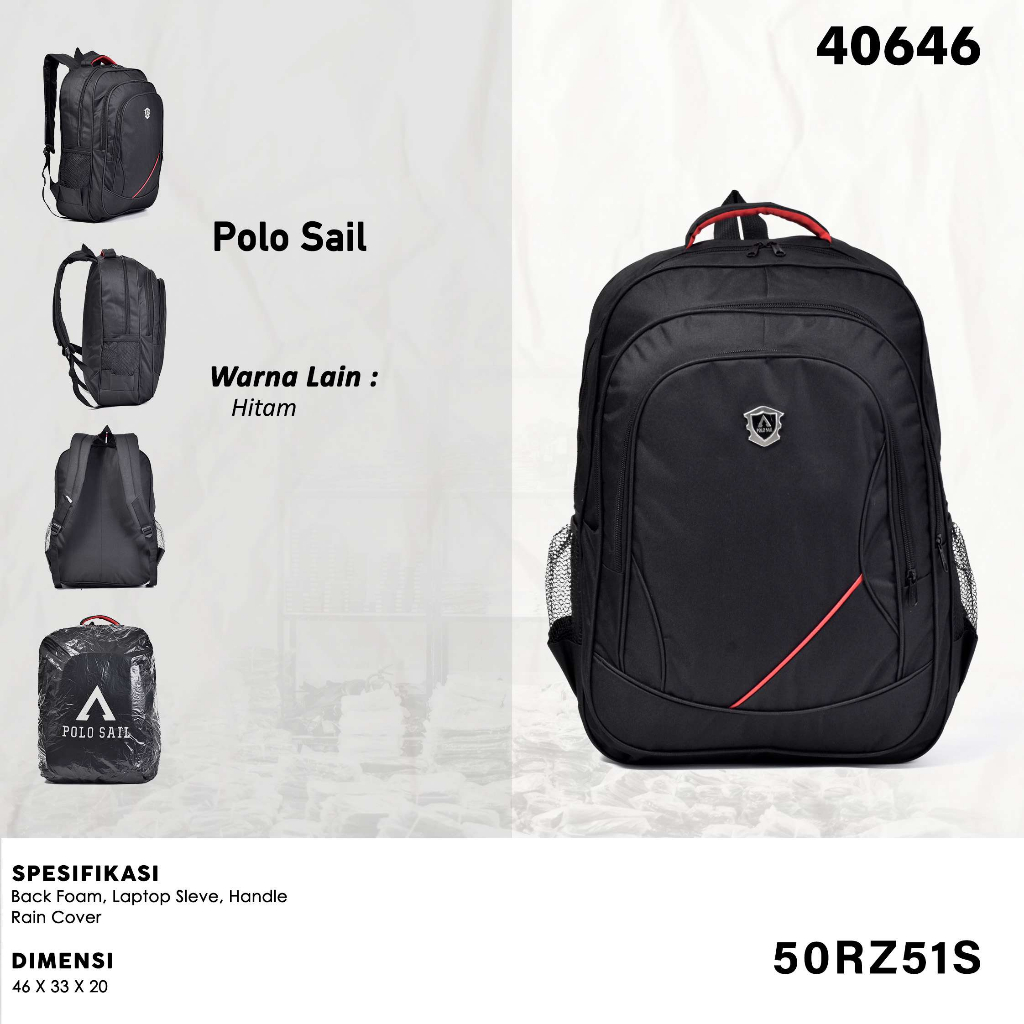 Tas Ransel POLO SAIL Multifungsi Gaya dan Fungsionalitas untuk Aktivitas Sekolah dan Kerja 40646