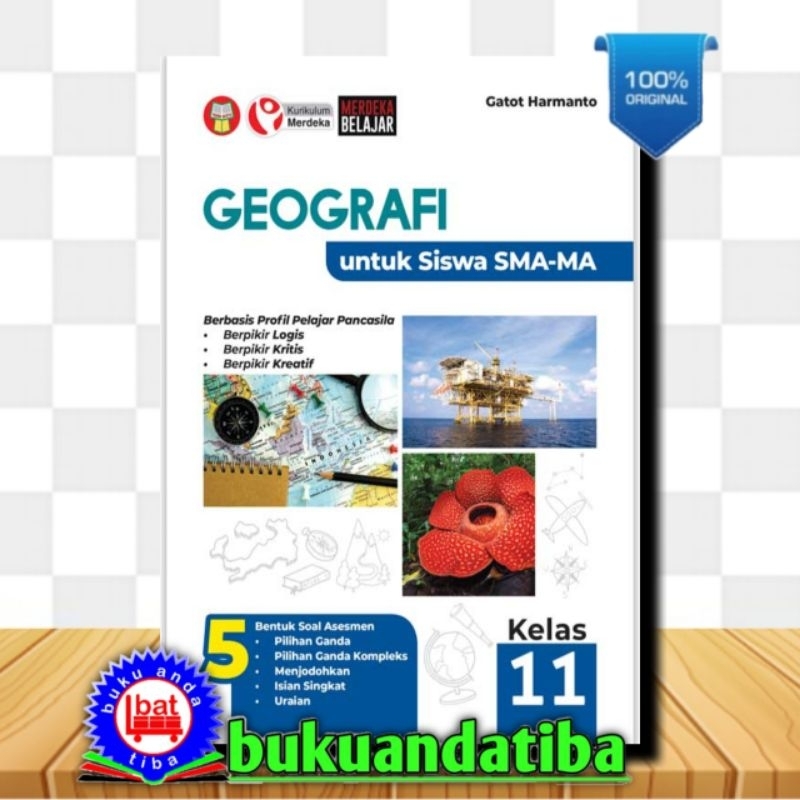 Buku Geografi SMA/MA Kelas 11 - Gatot Harmanto - Kurikulum  Merdeka