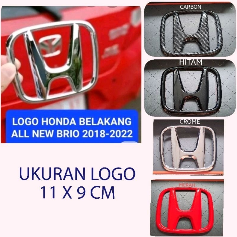 EMBLEM BELAKANG HONDA ALL NEW BRIO 2018-2022