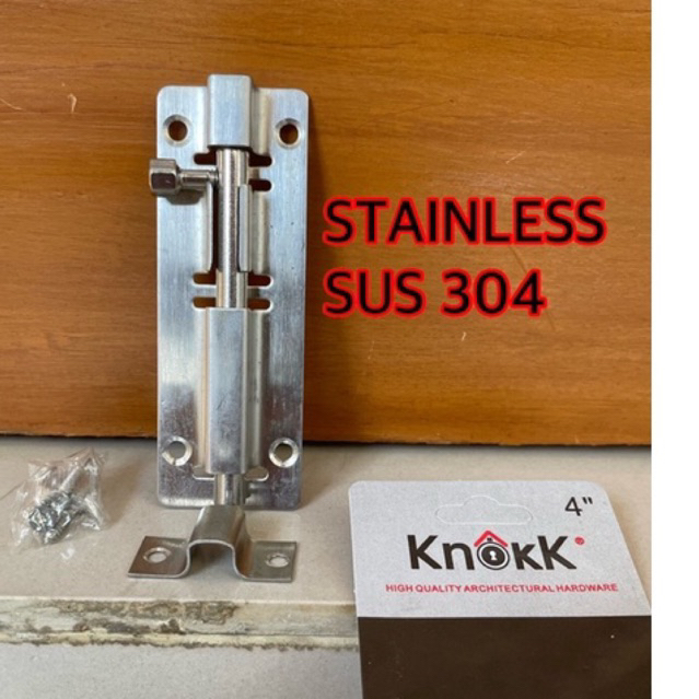 Grendel pencet stanlis steel sus 304 Selot Pintu Grendel Pintu 4 Inch Stainless 304 Grendel selot pintu kunci pintu stanlis steel