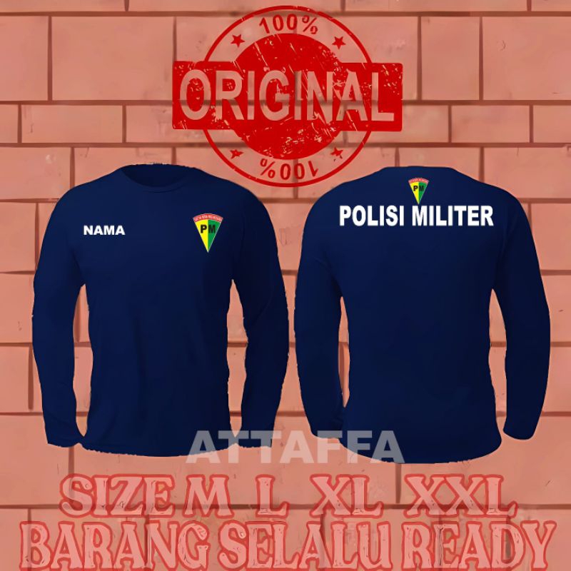 KAOS LENGAN PANJANG NAVY POLISI MILITER
