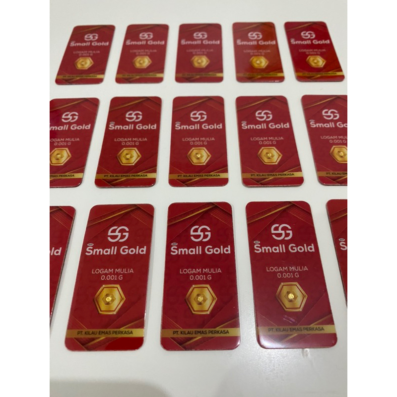 Emas 0.001g Small Gold Baby gold logam mulia asli minigold emas murni microgram finegold