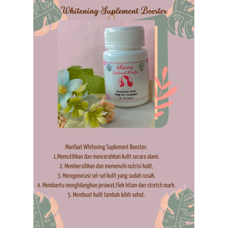 Kapsul Whitening Suplement Booster/Pemutih Kulit