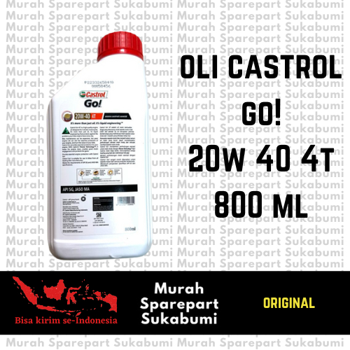 oli castrol go 20W-40 800ml ORIGINAL 100PERSEN