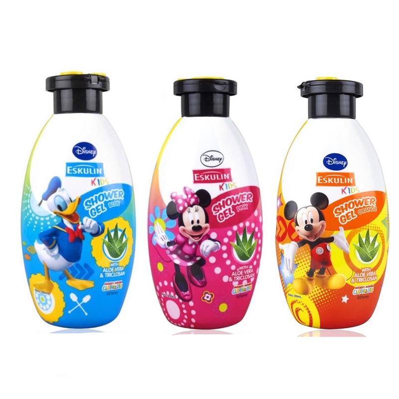 Eskulin Kids Shower Gel 250 ml | Disney Princess | Frozen | Mickey Minnie Donald