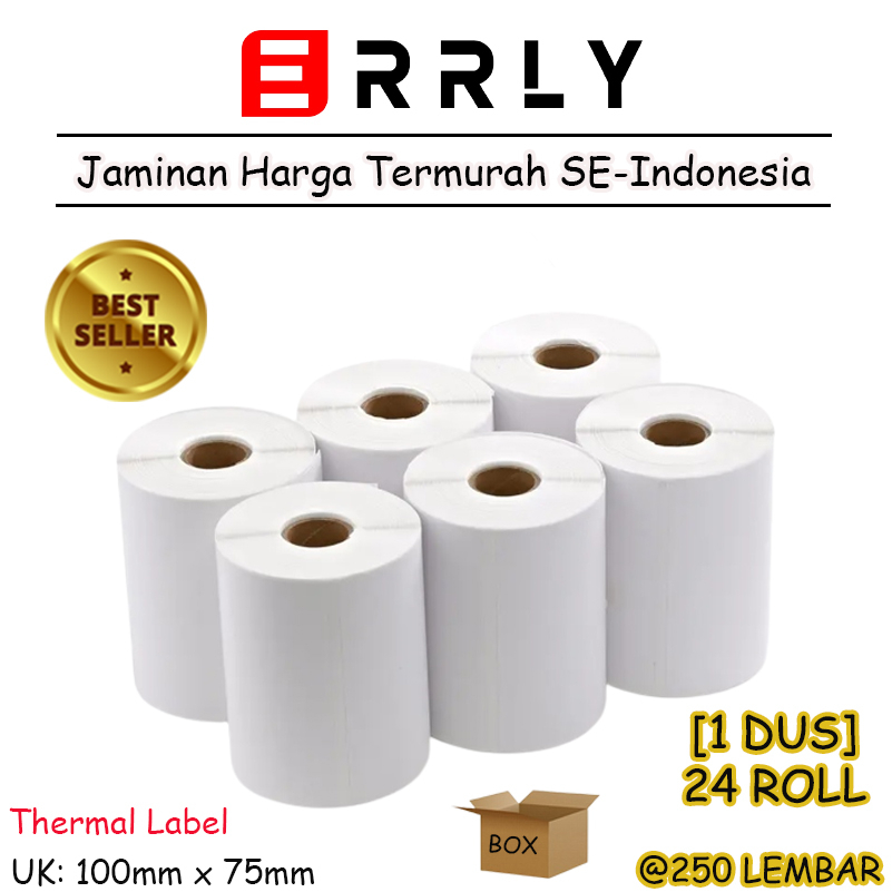 

STICKER LABEL BARCODE DIRECT THERMAL 100X75 MM ISI 250 PCS [BOX]
