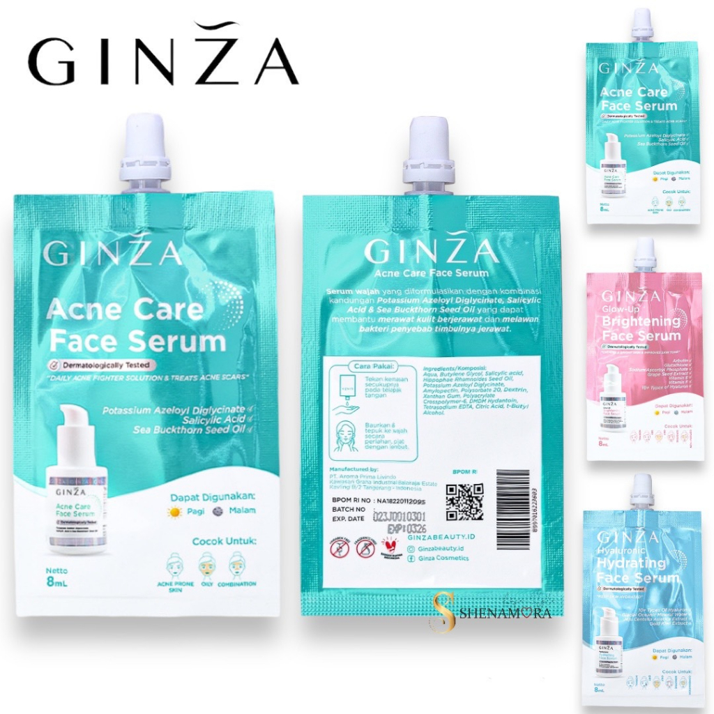 Ginza Face Serum Sachet 8ml