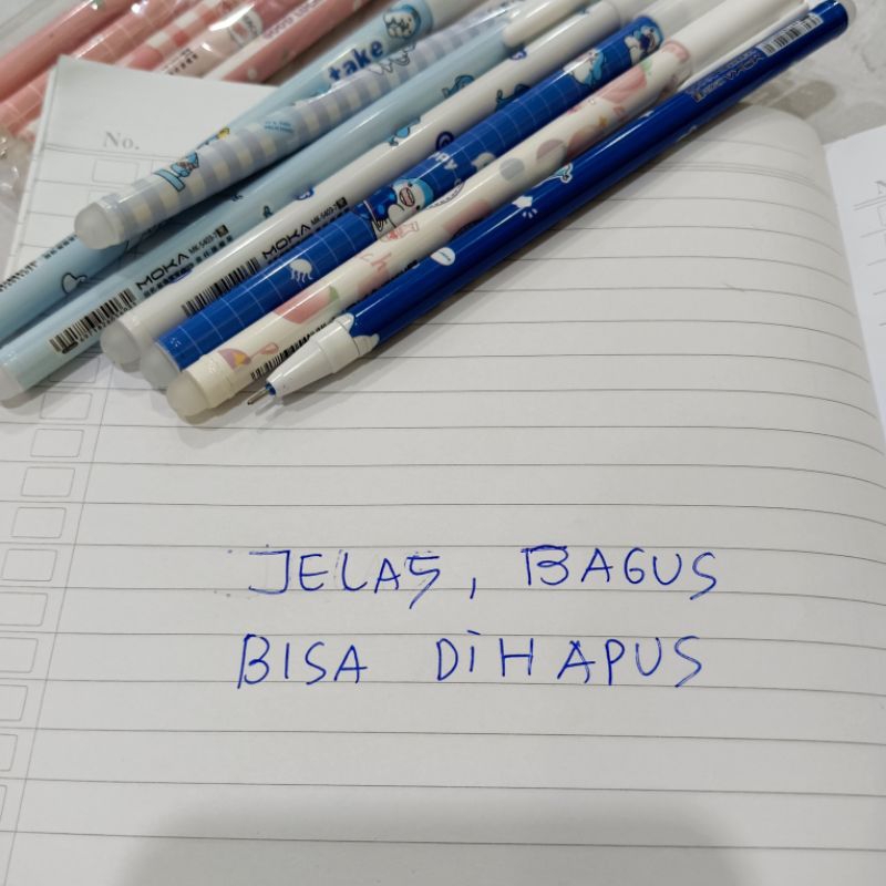 PULPEN TINTA BIRU BISA DIHAPUS/PULPEN HAPUS