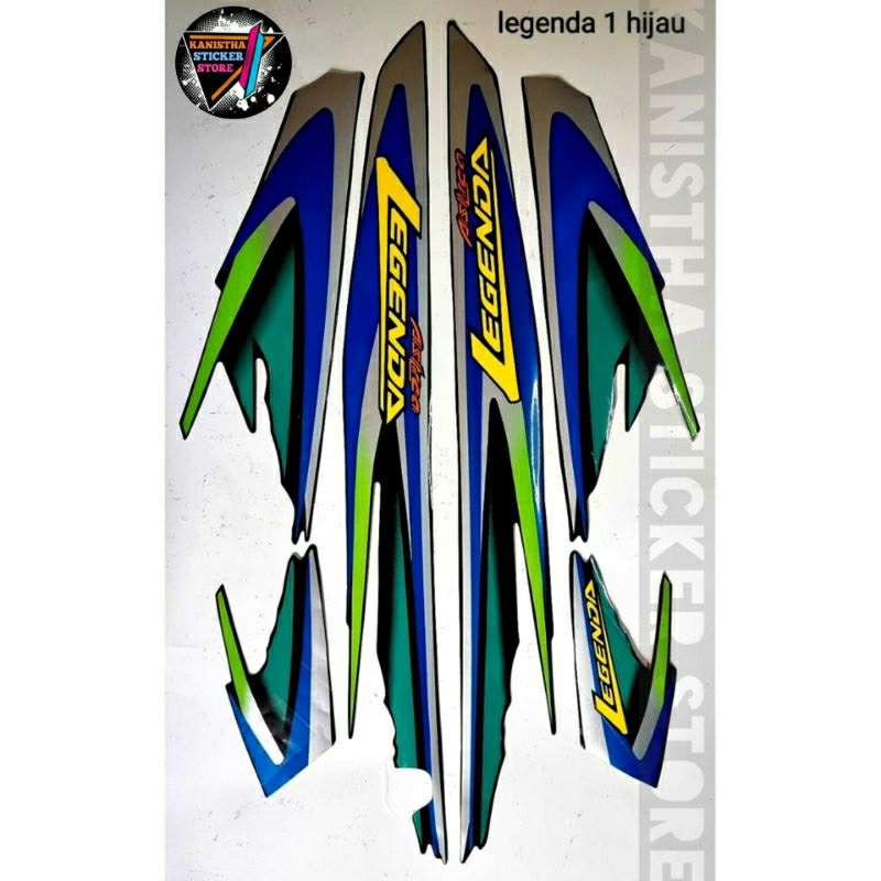 striping honda astrea legenda 1 hijau stiker lis vody motor legenda 1 terbaik
