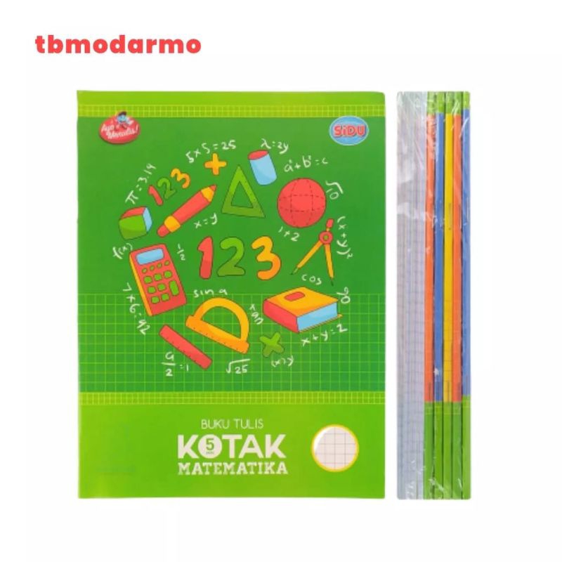 ISI 10 PCS BUKU KOTAK KECIL SEDANG BESAR / BUKU STRIMIN / BUKU TULIS KOTAK