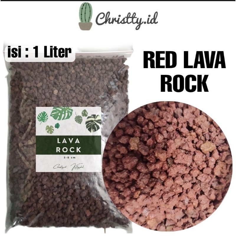 Red Lava Rock - Pasir Malang Merah - Vulcanic Soil Lavarock - Pasir Vulkanik Media