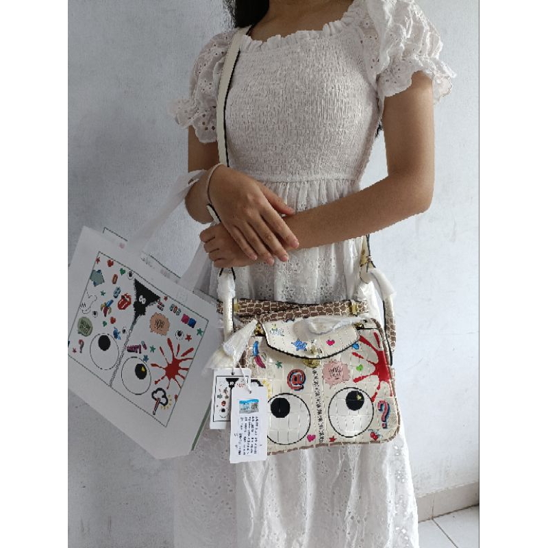 READY tas fashion Lindi eye theme selempang dan shoulder bag free papaerbag