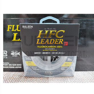 BULLZEN HFC Leader Line Benang Senar Pancing 100% Fluorocarbon 30 Yards