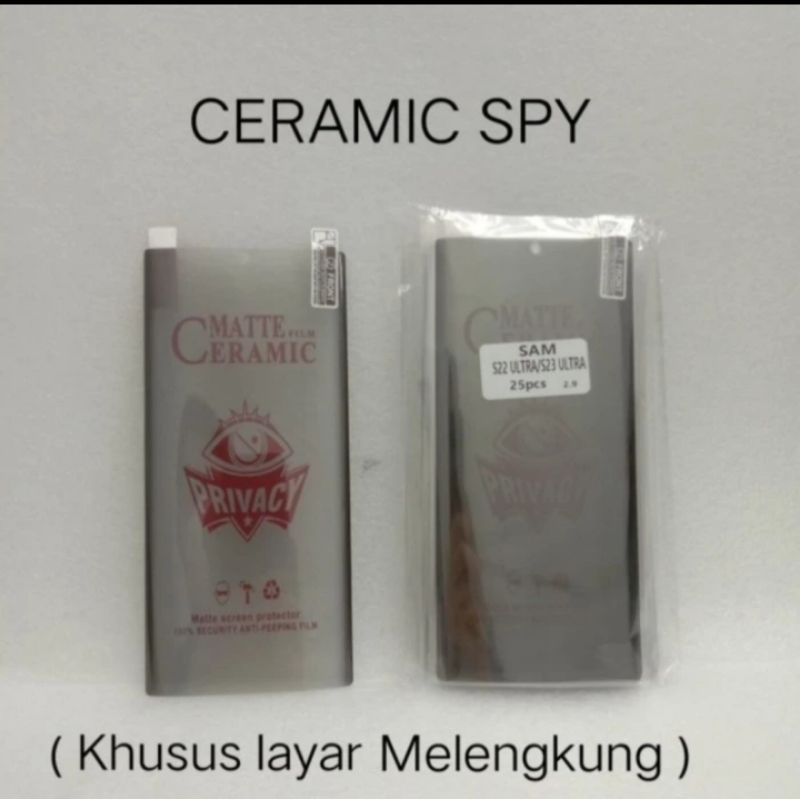 Samsung S8 PLUS S9 PLUS anti gores ceramic ANTI SPY