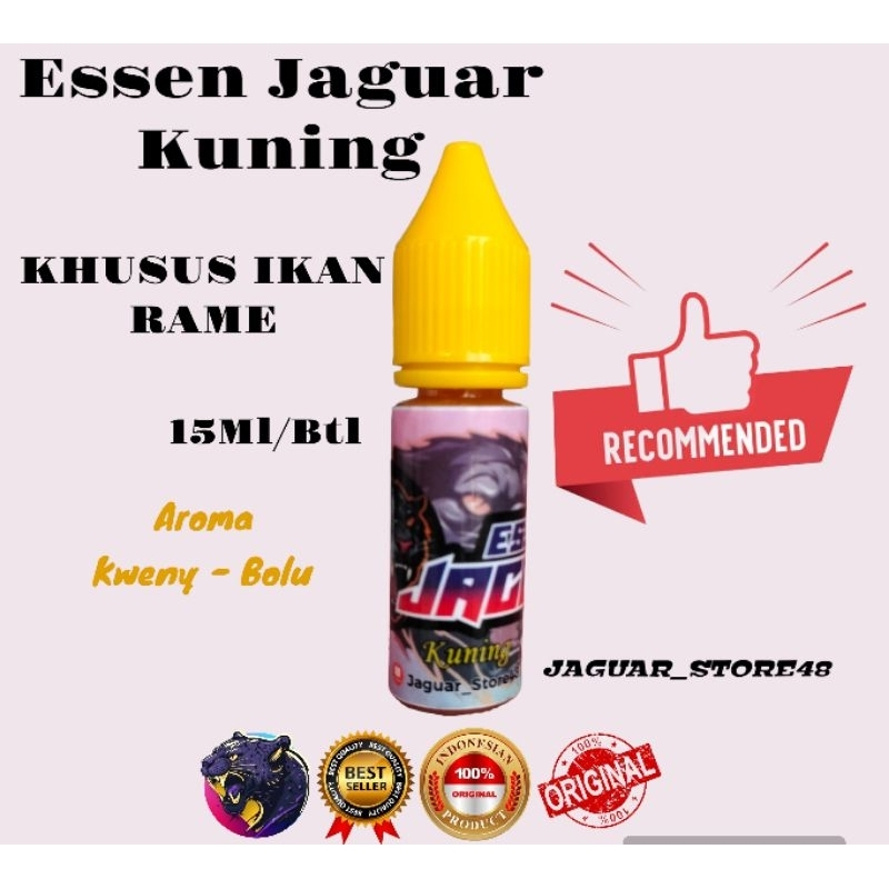 essen Jaguar kuning 15ml ikan mas gacor khusus ikan rame anti boncos