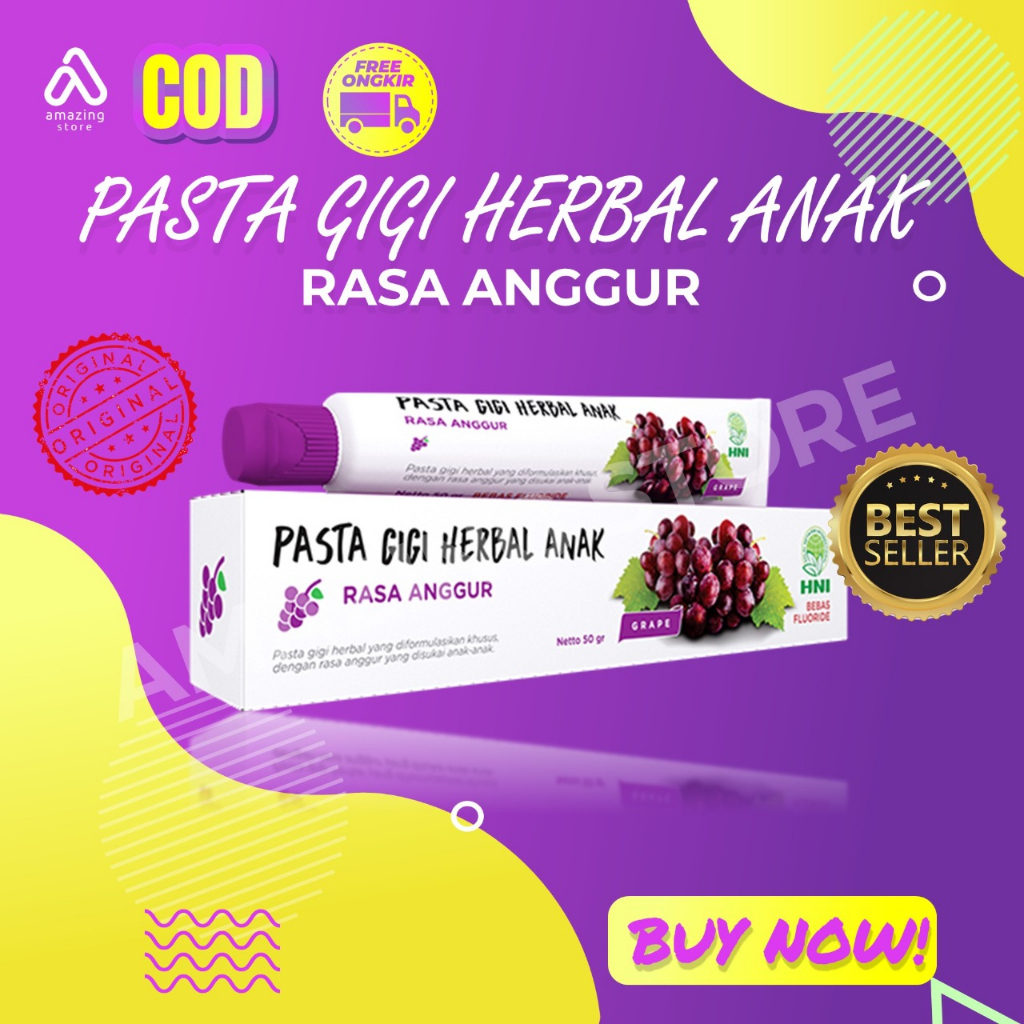 PASTA GIGI HERBAL ANAK HPAI HNI | Anggur
