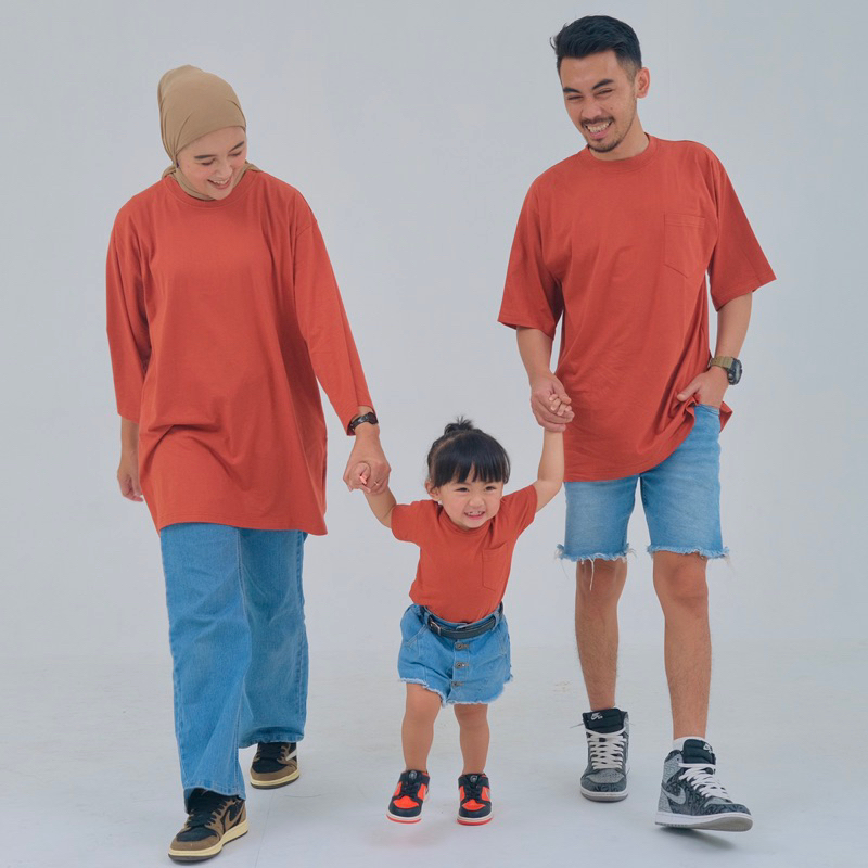 Naliza- Ghea Kaos Oversize Family Couple