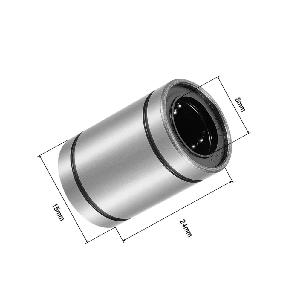 2pcs LM8UU Japan Linear Bearing Bush Diameter 15mm Length 24mm (LM81524UU)