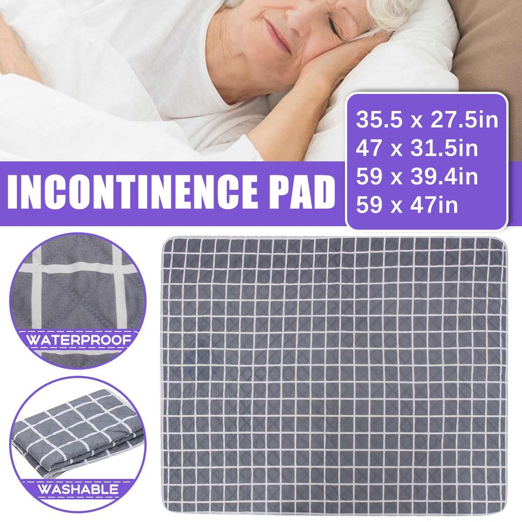 Alas Ompol Bayi / Dewasa Portable Underpad Washable Absorbent Bed Pad Incontinence Reusable Mattress Protector