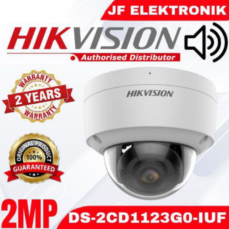 IP KAMERA HIKVISION DS-2CD1123G0-IUF INDOOR 2MP PoE AUDIO BUILT IN MIC