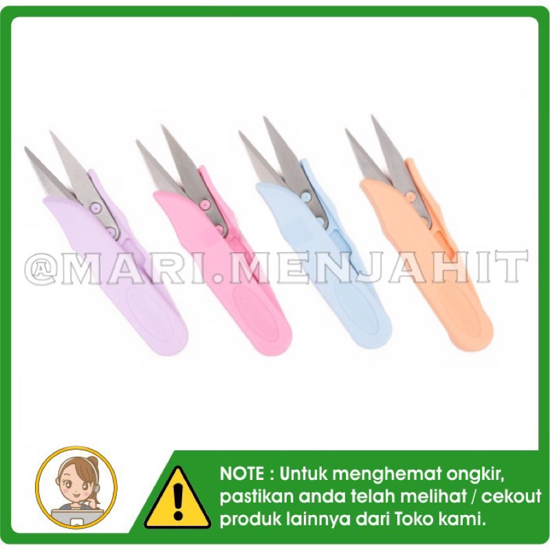 Gunting Cekris Buang Benang TC-100 Thread Cutter Warna Warni Original