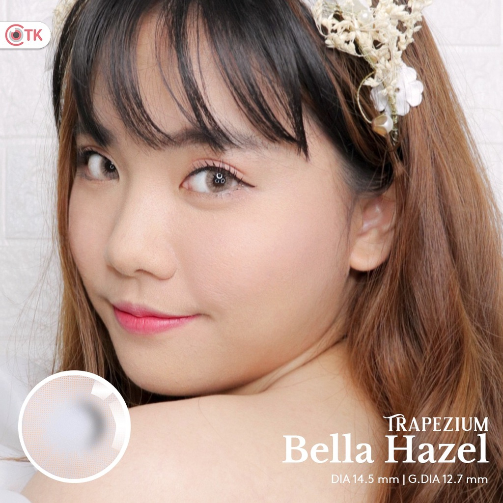 SOFTLENS TRAPEZIUM BELLA MINUS (-4.00 SD -6.00) BY CTK DIA 14.5MM / FREE LENSCASE / Softlen Soflen Soflens