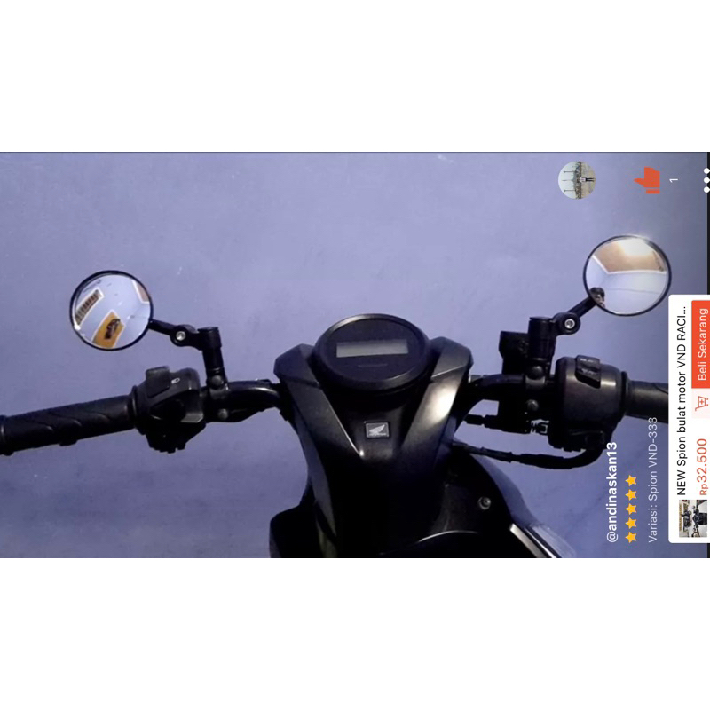 NEW SPION BULAT VND RACING 333 BAR END PCX LEXI AEROX VIXION LEXI NMAX XMAX VARIO BEAT SCOOPY DLL