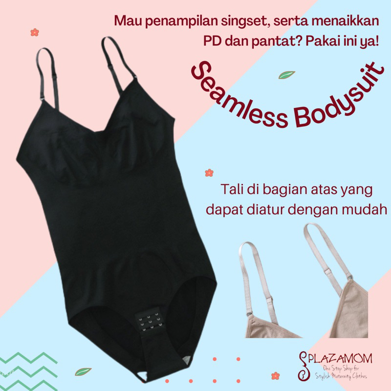 Bodysuit body suit seamless korset corset pelangsing slimming shapewear slimsuit fullbody full body shaper shape mengangkat payudara pantat bokong melangsingkan perut penampilan singset