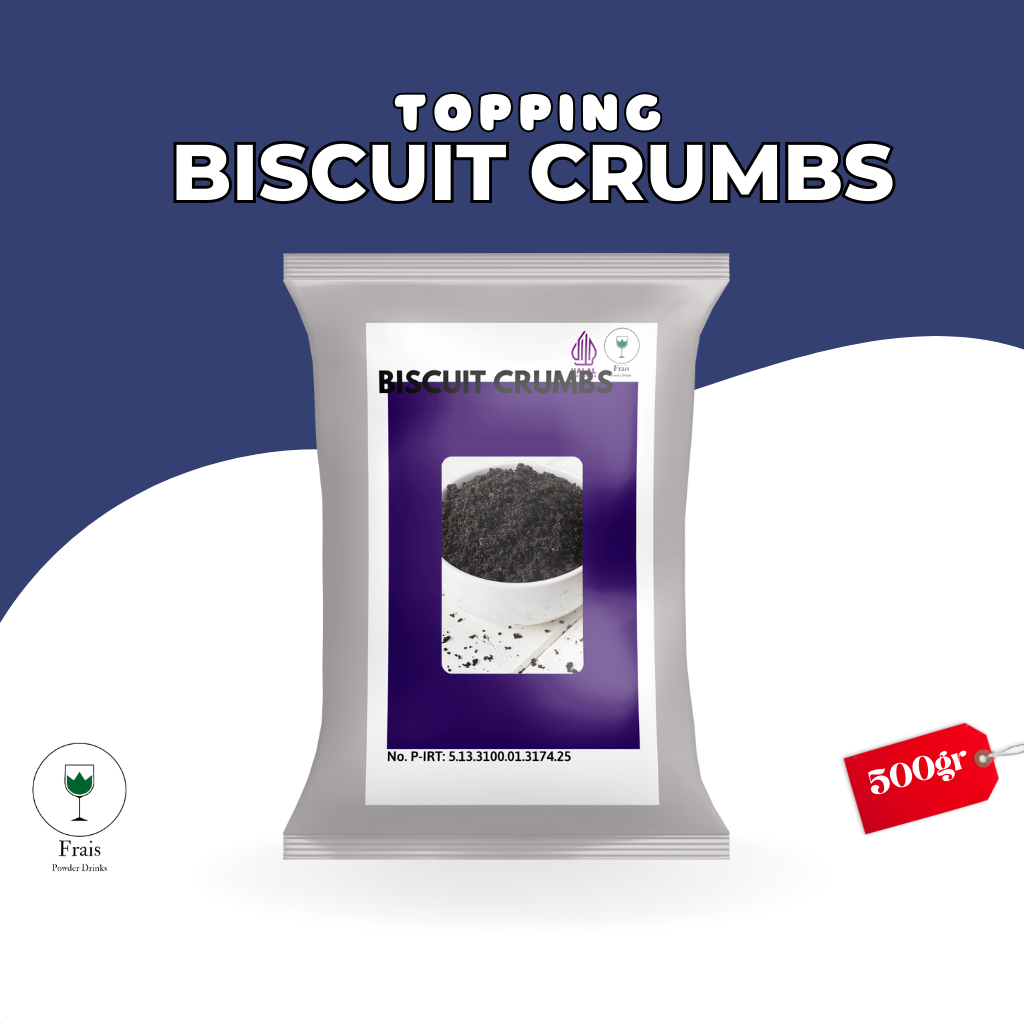 TOPPING MINUMAN REMAHAN BISKUIT 500GR / TOPING MINUMAN KEKINIAN / BISKUIT CRUMB / BISCUIT CRUMB / REMAHAN OHREO