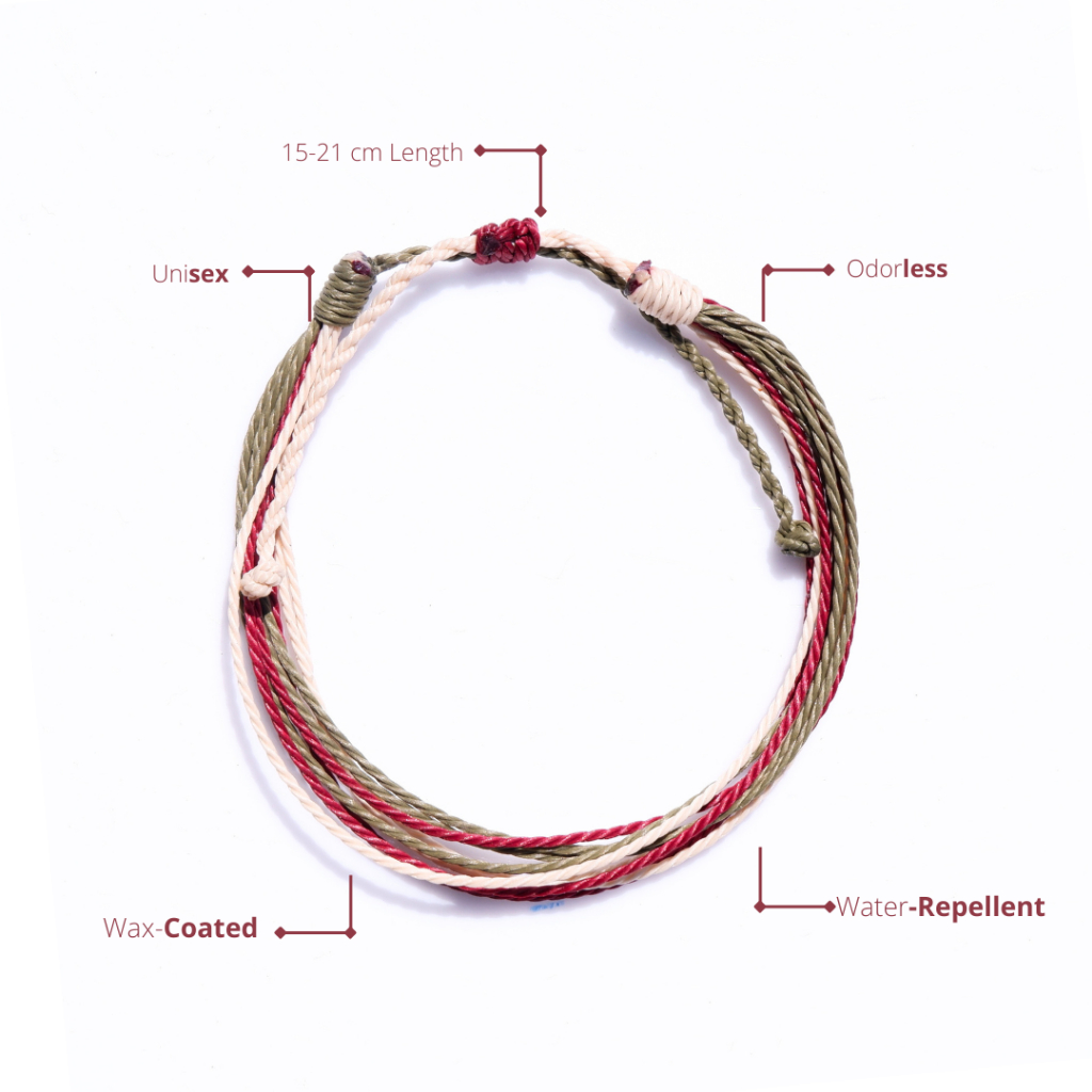 Musha Water-Repellent Bracelet - Botanic | Gelang Tali Gelang Pria Gelang Wanita