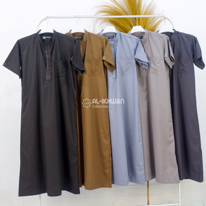 Jubah Remaja Sollu || Jubah Pria || Jubah Katun Plat || Gamis Pria || Gamis Katun Plat