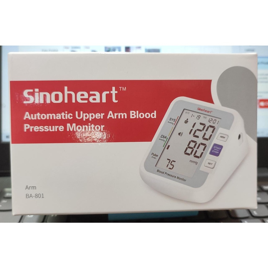 TENSIMETER DIGITAL BA801 ALAT CEK TEKANAN DARAH OTOMATIS BA801 - Sinoheart Sinocare