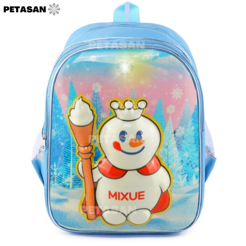 PTS - BISA NYALA RANSEL EMBOSS LED MIXUE - RANSEL MIXUE - TAS SEKOLAH ANAK - TAS MIXUE - RANSEL SEKOLAH ANAK - TAS ANAK