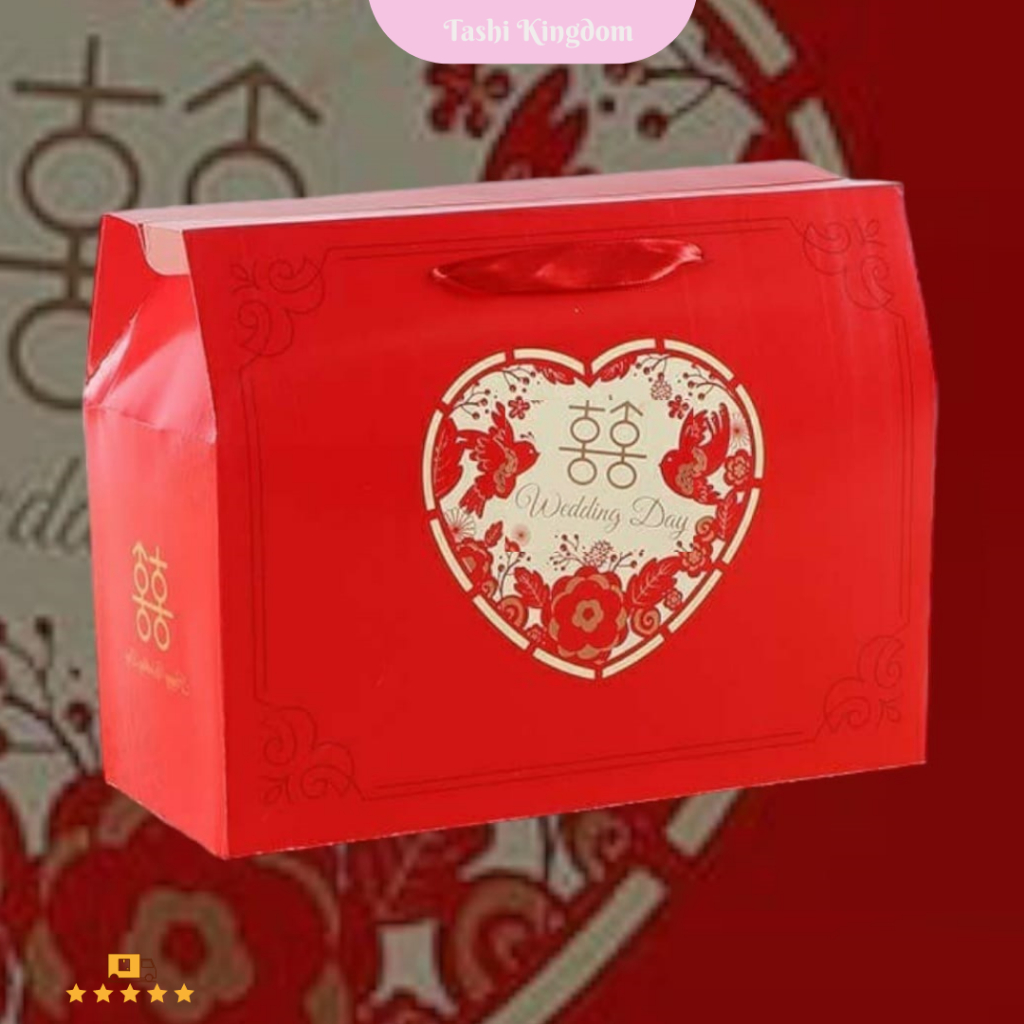 

Kotak gift wedding Kotak tali Merah Hadiah kotak kado souvenir sangjit