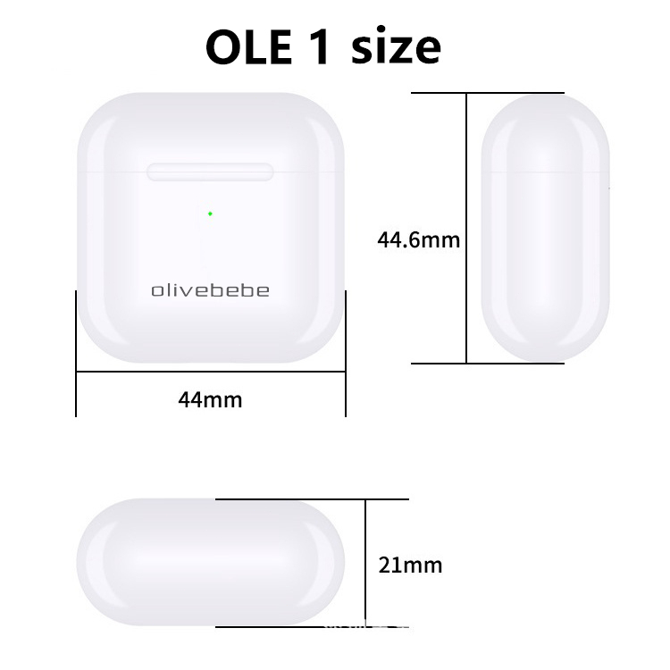 (COD) Olivebebe OLE 1 Upgrade Headset Bluetooth 5.2 Long Battery Life TWS Earphone Wireless HiFi Stereo With Mic